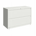 White 2-Drawer Metal Lateral File Cabinet B317587
