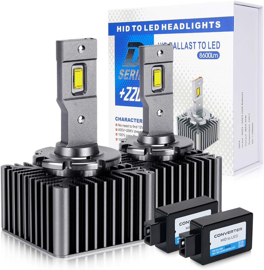 D3S LED Headlight Bulbs Conversion Kit 6000K 35W Pack of 2 W575234