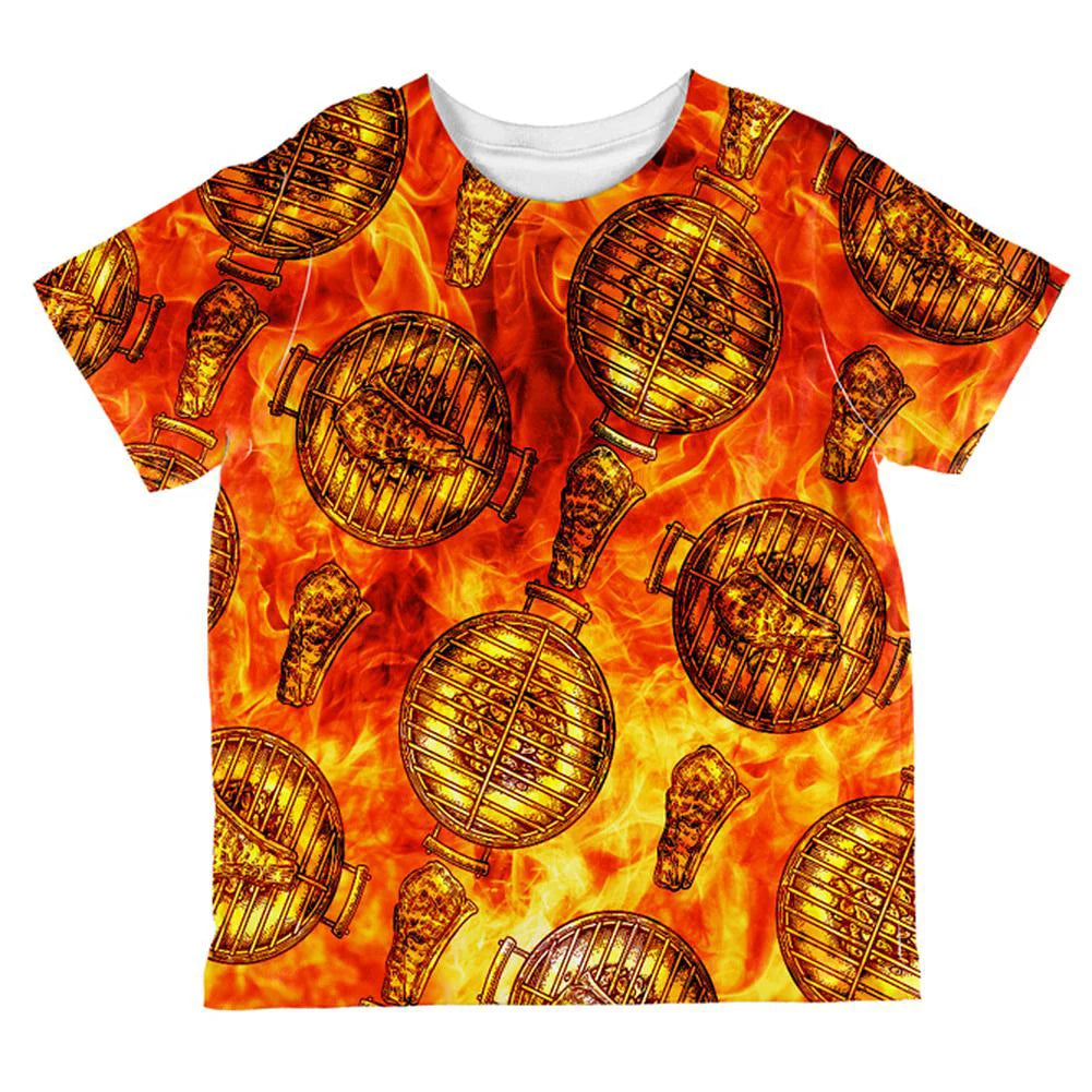 Steak Pattern Toddler T Shirt 2T Z694