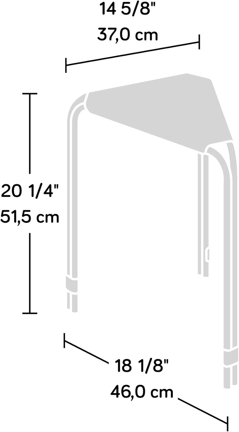 Triangular Side Table, Black finish Z6035