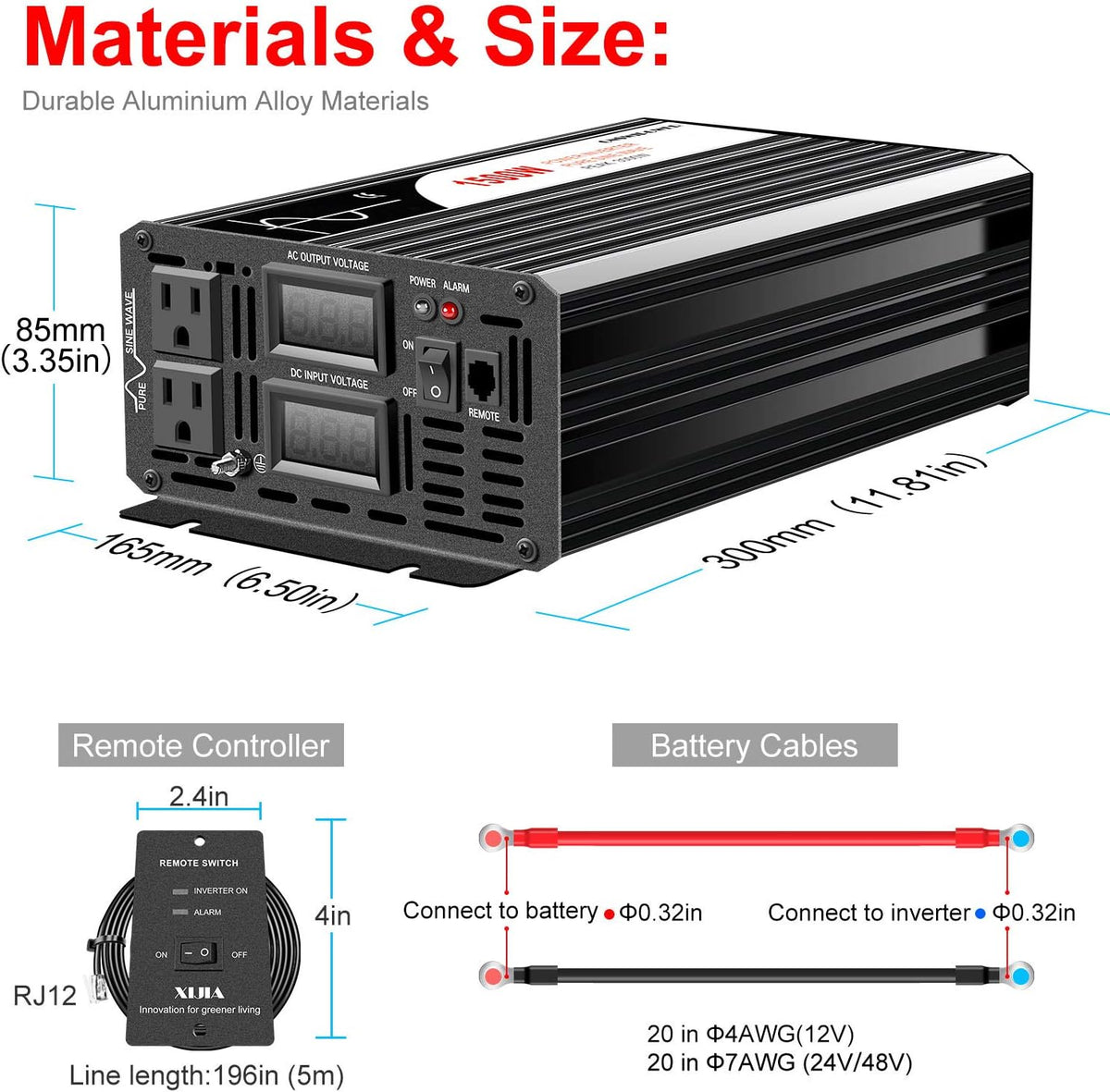1500W Pure Sine Wave Solar Inverter S96276