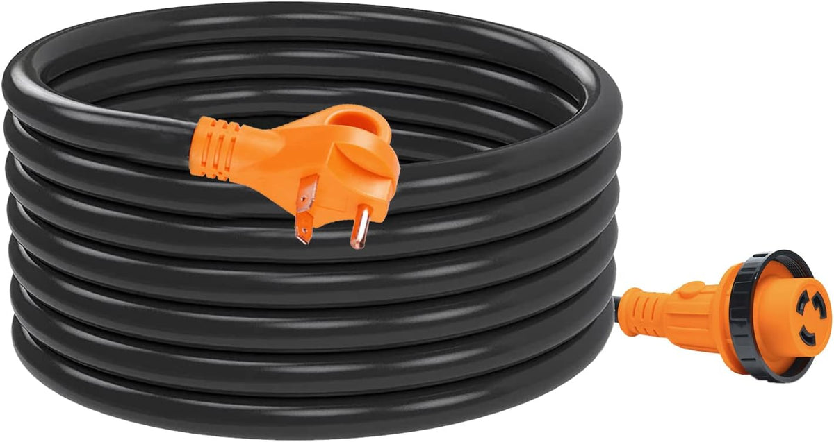 50 Amp 36 Feet Heavy-Duty RV Extension Cord with Finger Handle O1292