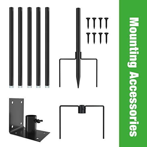 80 Inch Adjustable Bird House Pole Mount Kit with 5 Prongs G419