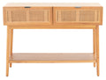 Natural Wood Console Table with Drawer B105898