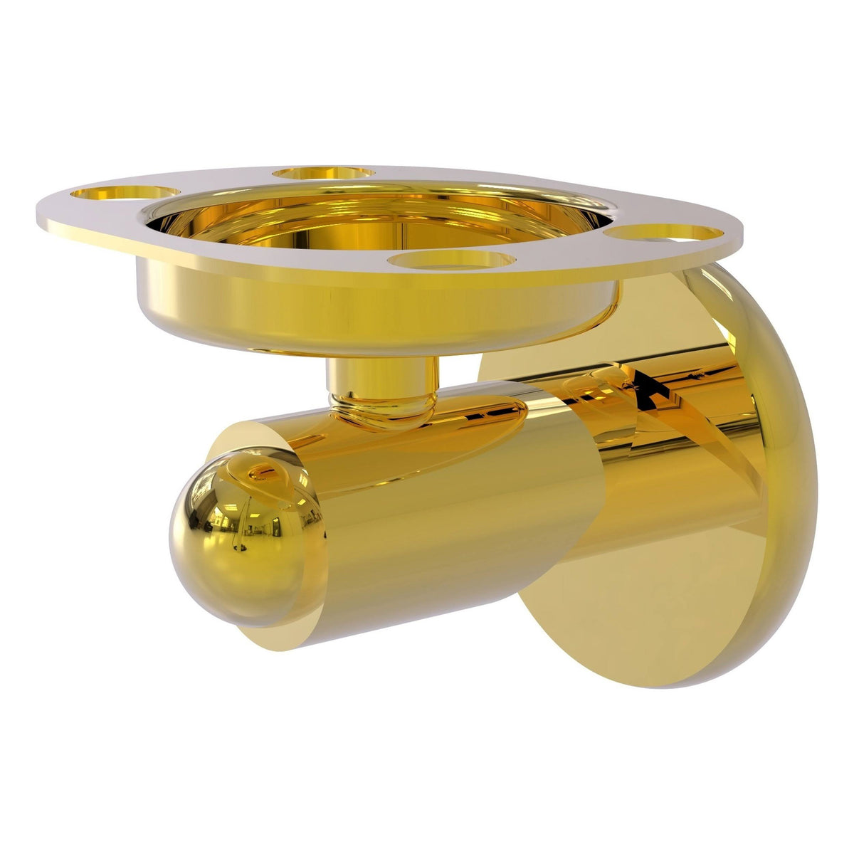 Polished Brass Tumbler and Toothbrush Holder L9322