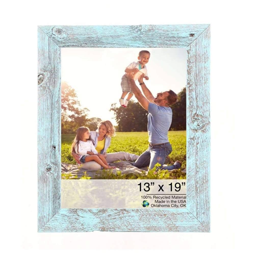 Robins Egg Blue Wooden Frame E645129