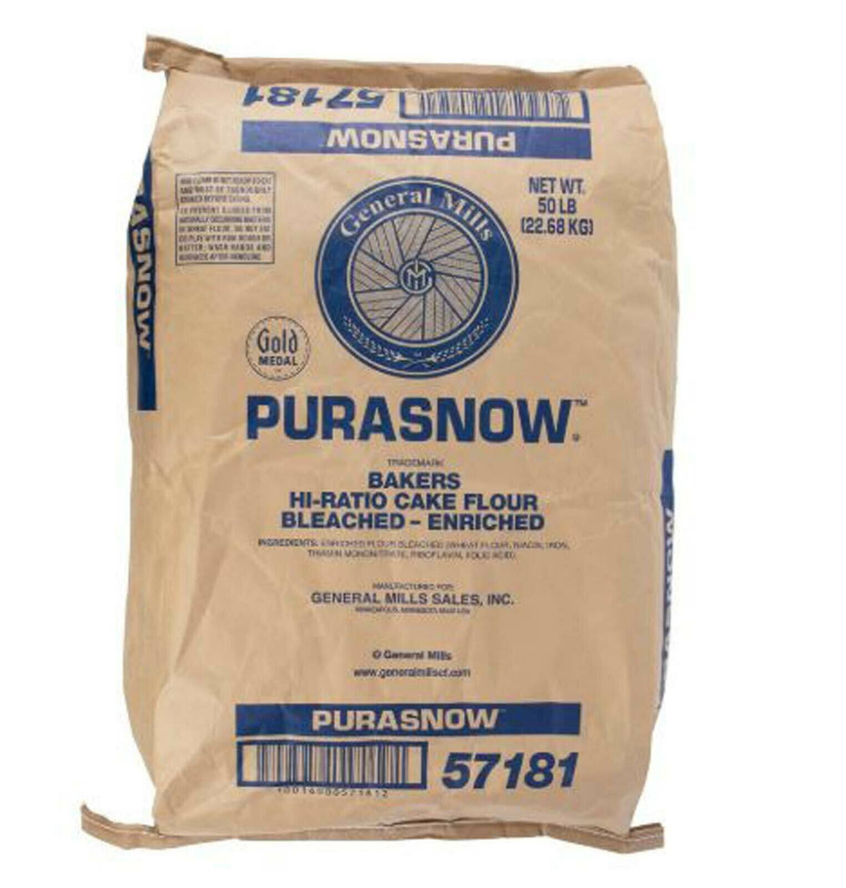 50 lb Bleached Enriched Cake Flour S12617