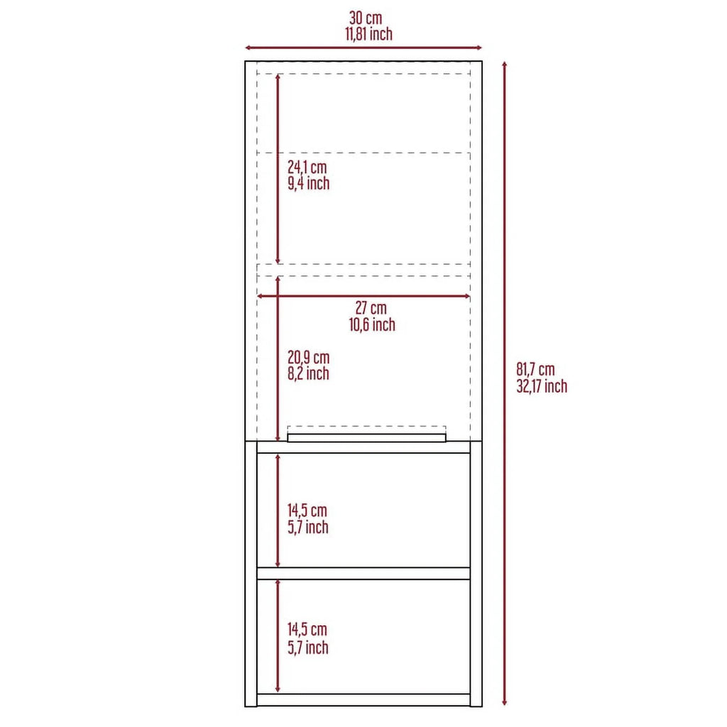 32" Black Engineered Wood Medicine Cabinet X613604