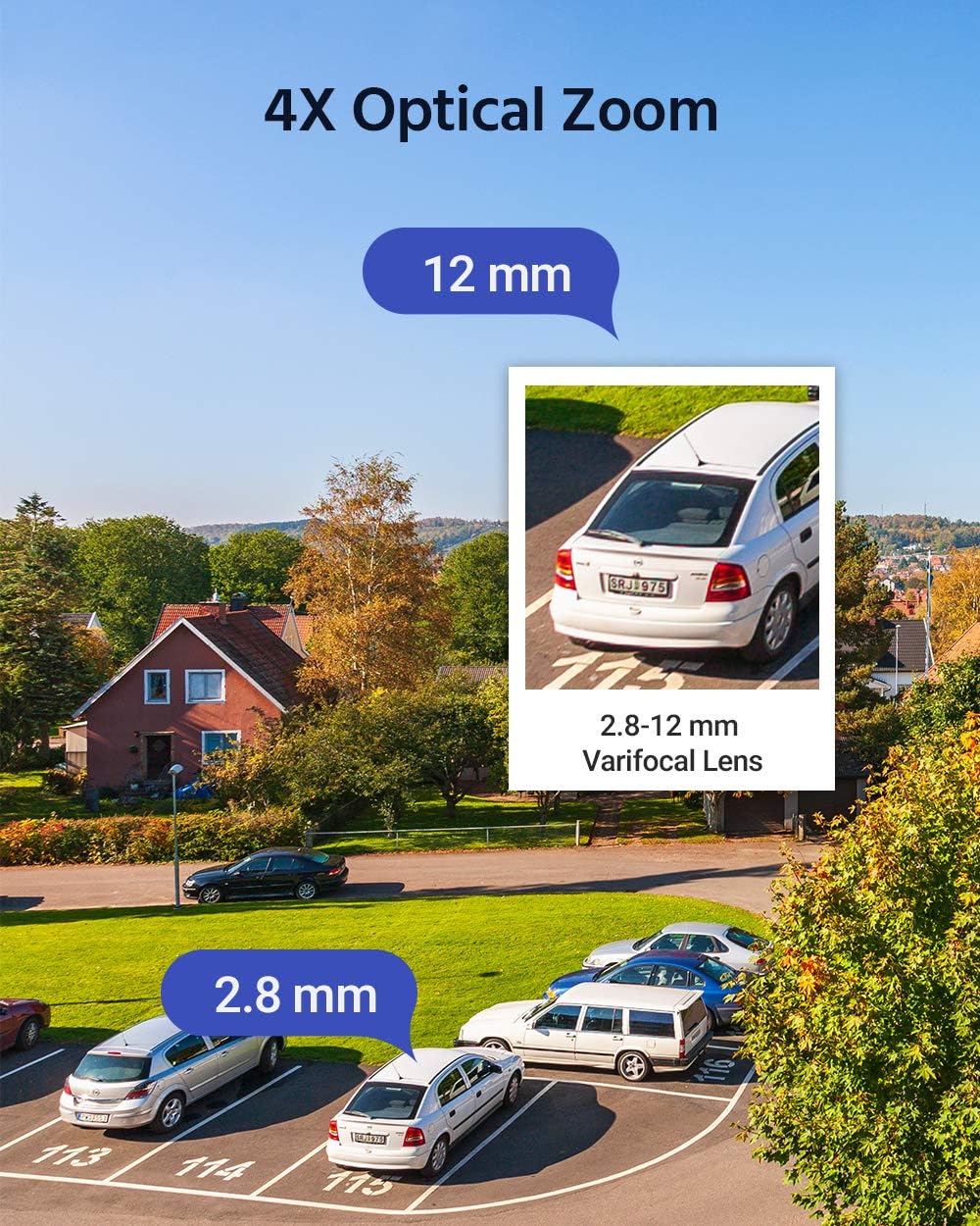 4MP PoE IP PTZ Dome Security Camera with 4X Optical Zoom J338