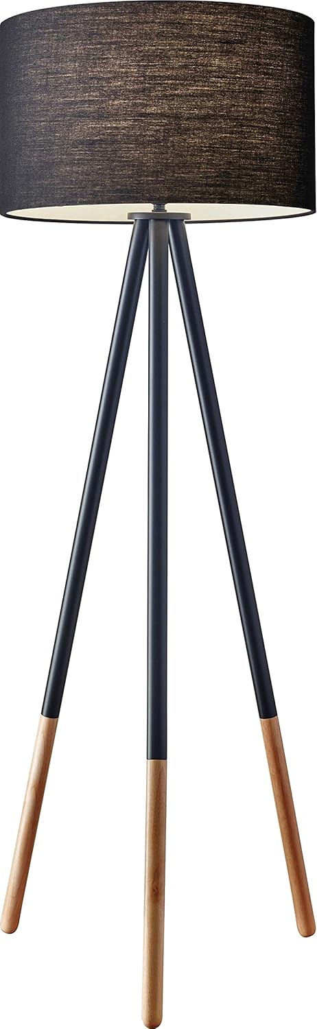 Black Painted Metal Floor Lamp W63923