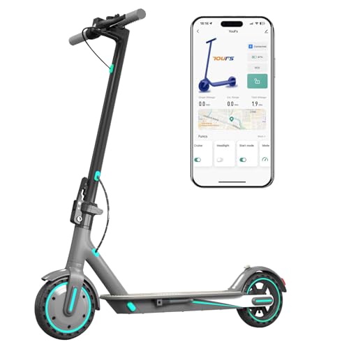 Electric Scooter with 8.5" Honeycomb Tire, Foldable Aluminum Alloy E-Scooter O178356