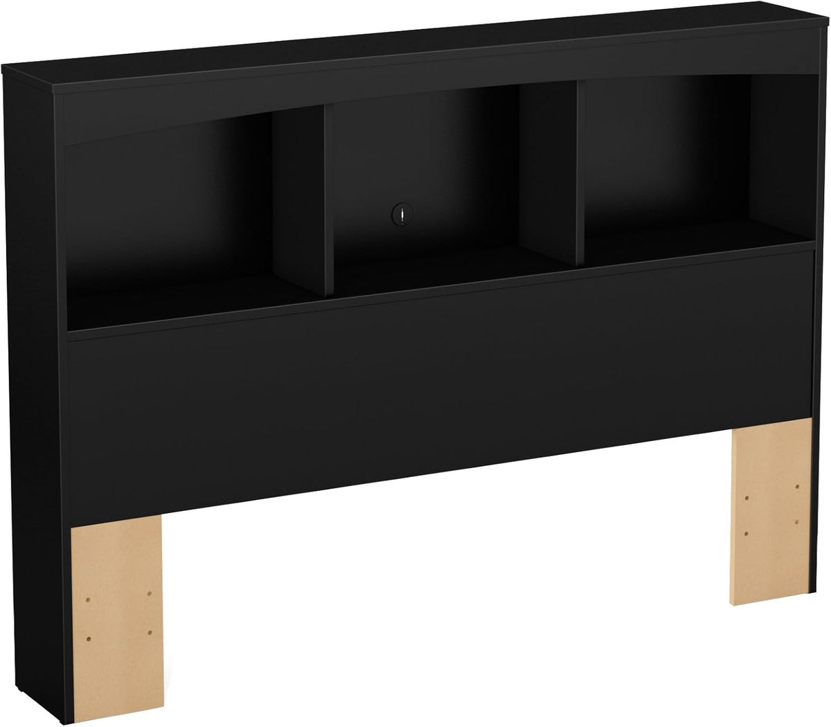 Contemporary Pure White Bookcase Headboard I714