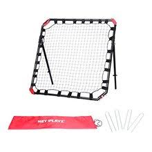 Black Portable Soccer Rebounder Net with Carry Bag A69506