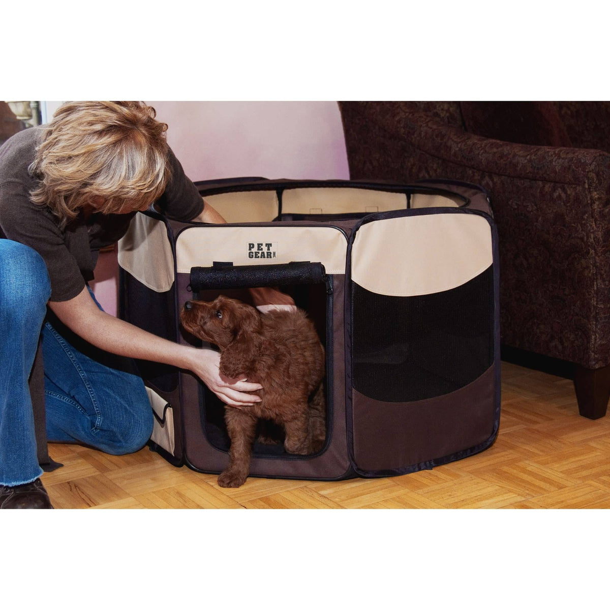 Octagon Pet Pen - Medium - Sahara A64263