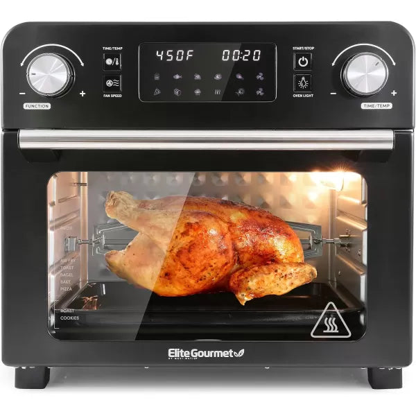 Black 24.5 Quart Digital Air Fryer Oven E951336