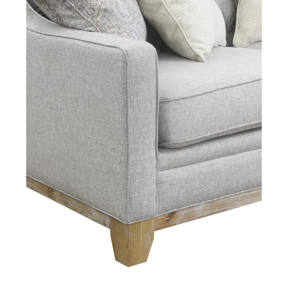 Gray Loveseat with Button Tufting S78465
