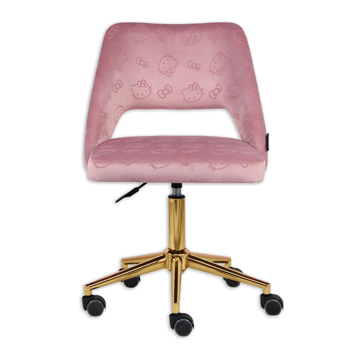 White Velvet Swivel Vanity Chair with Wheels Q4013