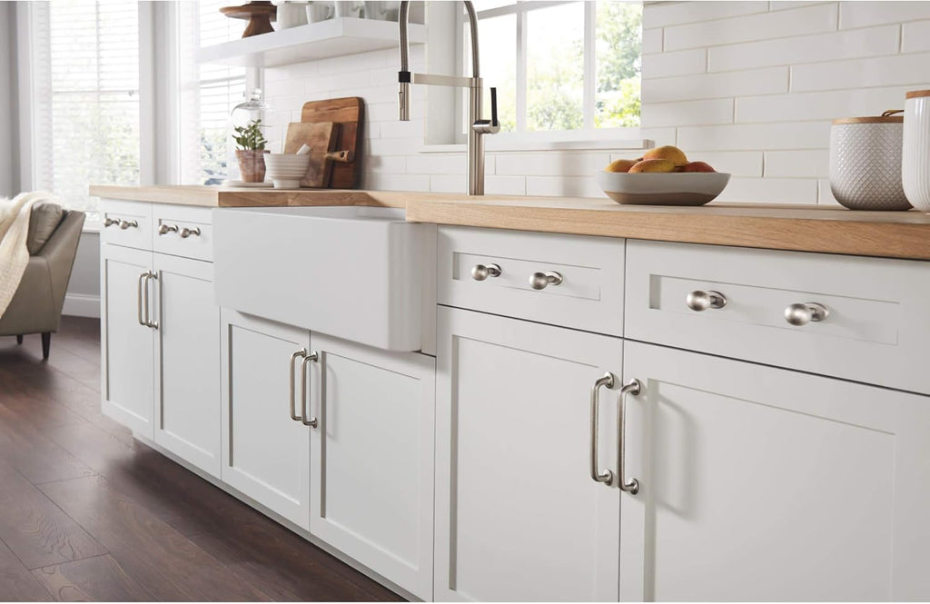 9 Inch Rounded Cabinet Pull, Light Bronze Finish S455039
