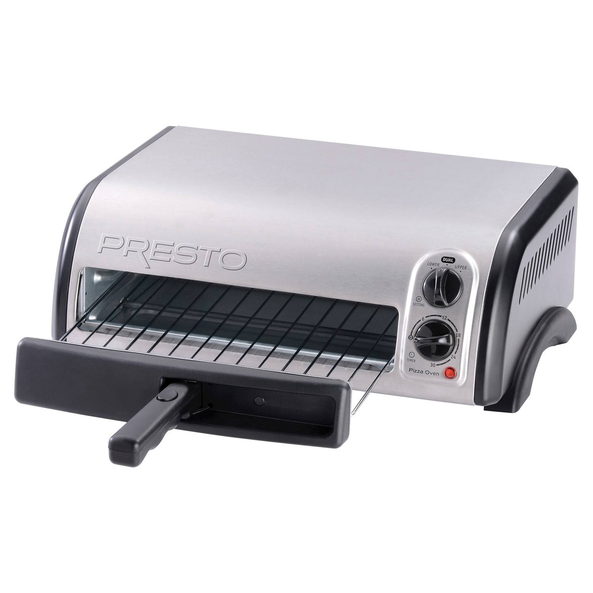 1300 W Stainless Black Countertop Pizza Oven C556643