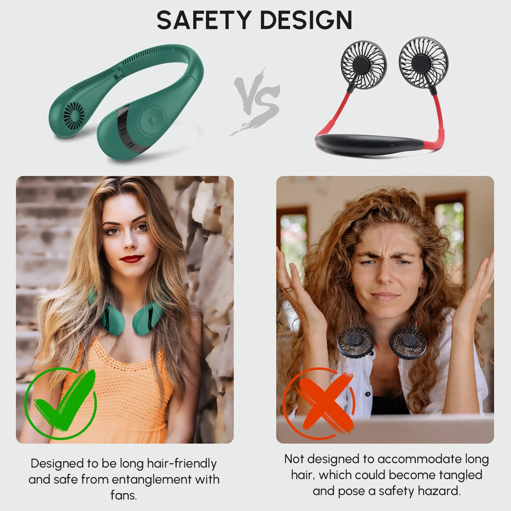 Portable Neck Fan with 3 Speeds T258