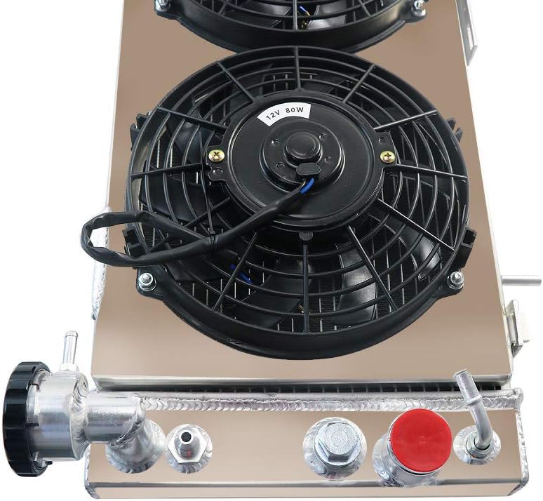 All Aluminum 3 Row Radiator with Shroud and 3X9 inch Fan U907