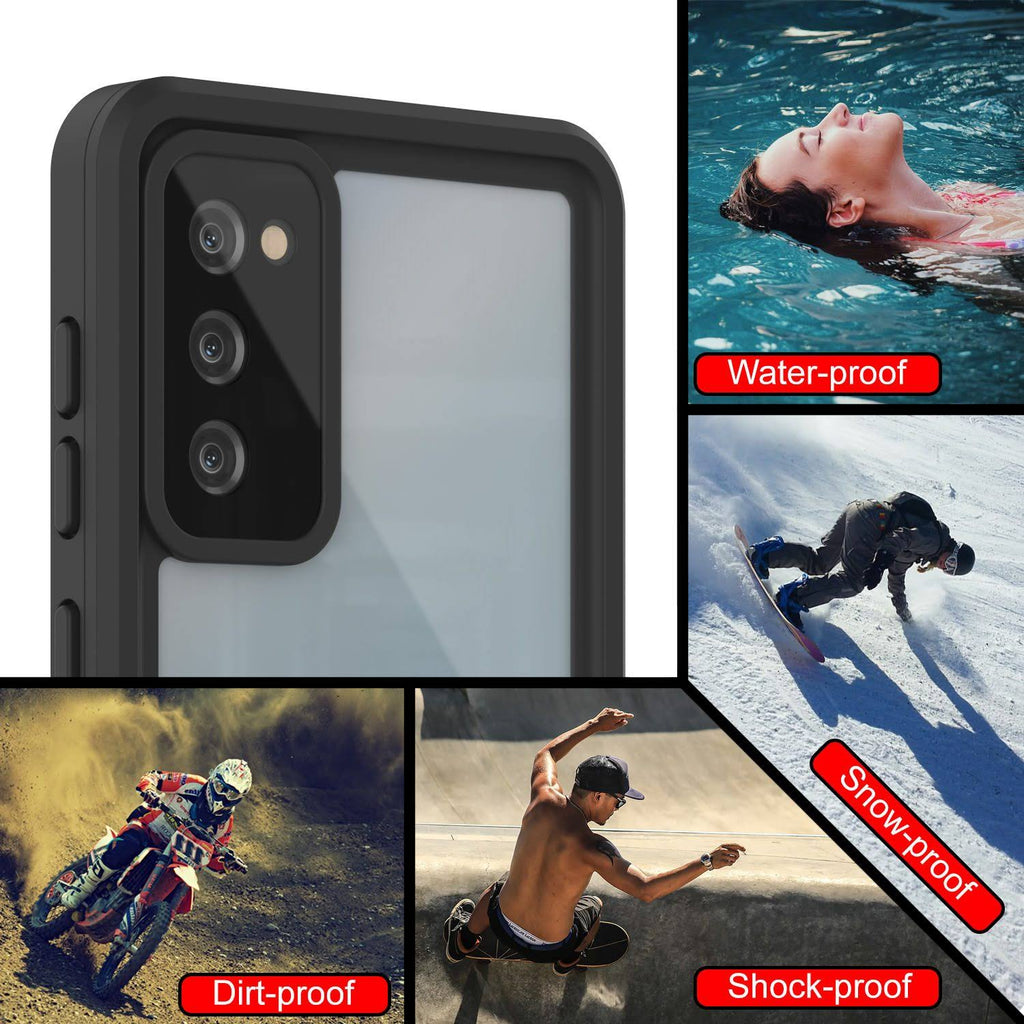 Water/Shock/Snowproof Slim Screen Protector Case Pink S7035