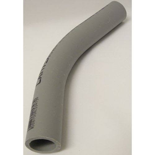 45 Degree Elbow 6 inch Plain End PVC Gray Sch 80 W1222