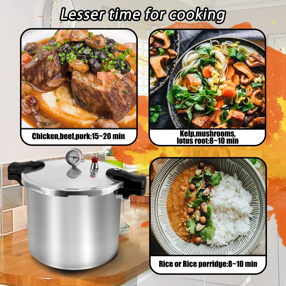 23 Quart Nonstick Aluminum Pressure Canner And Cooker Q69554