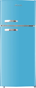 Retro 2 Door Refrigerator with Freezer, 10 cu ft, Blue Z30977