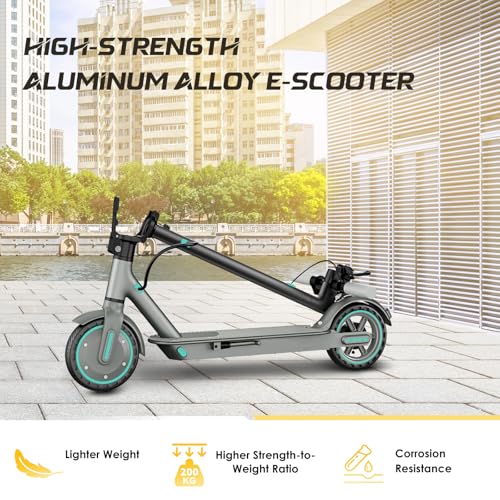 Electric Scooter with 8.5" Honeycomb Tire, Foldable Aluminum Alloy E-Scooter O178356