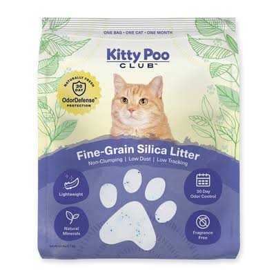 Fine-Grain Silica Litter with Disposable Cat Litter Box O6171