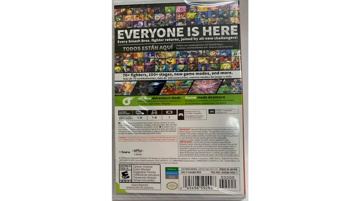 Super Smash Bros. Ultimate - Nintendo Switch C9829