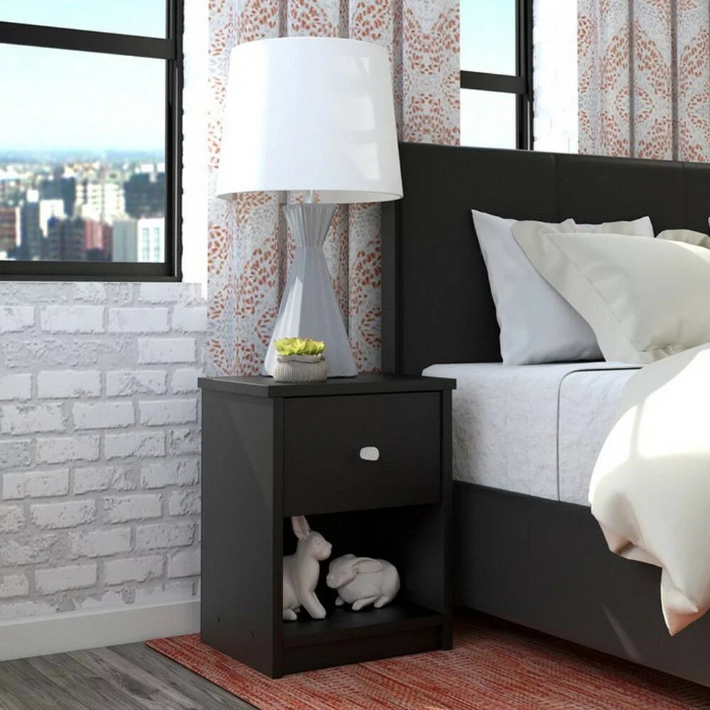 Black Nightstand End Table V539900