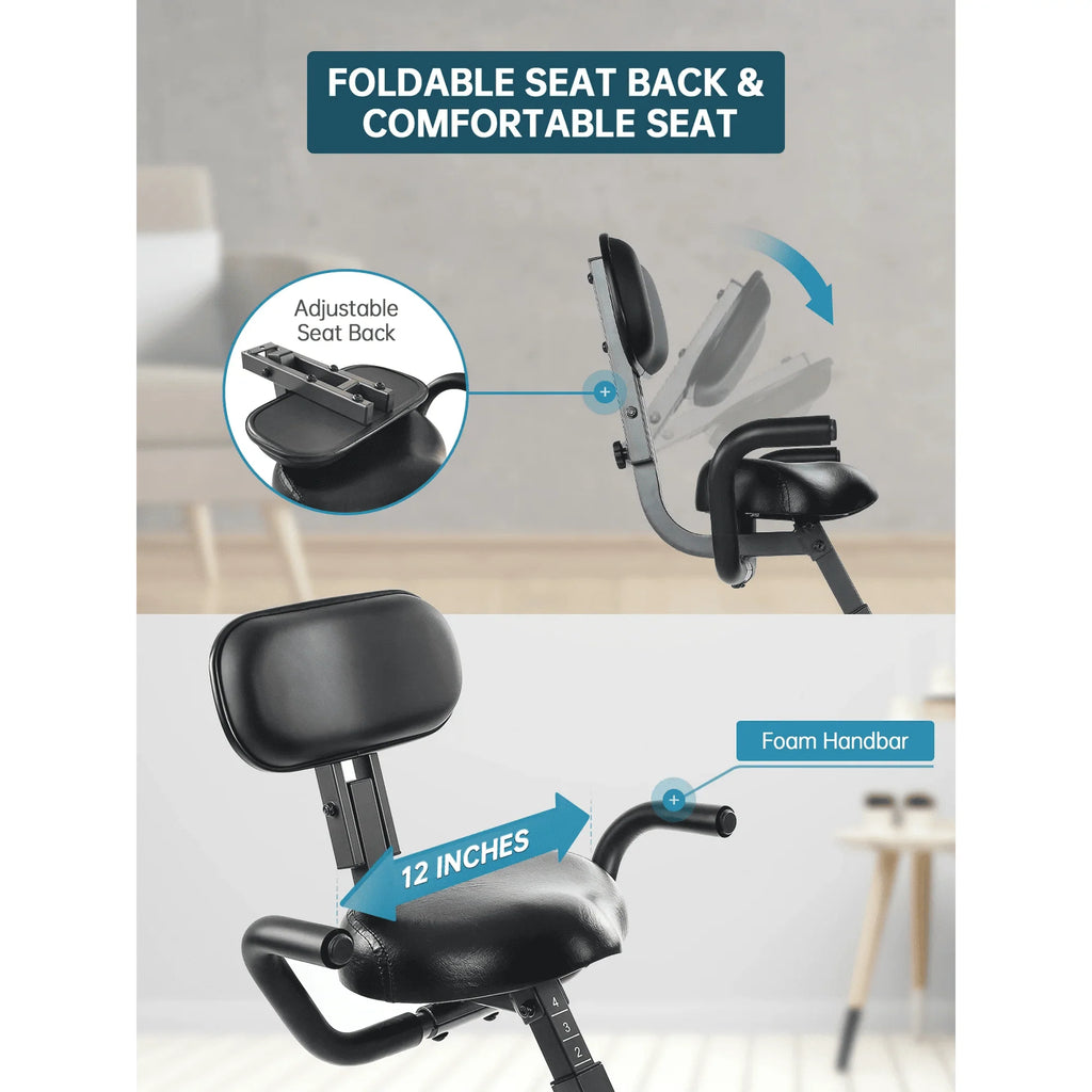 Folding Magnetic Stationary Exercise Bike C6524