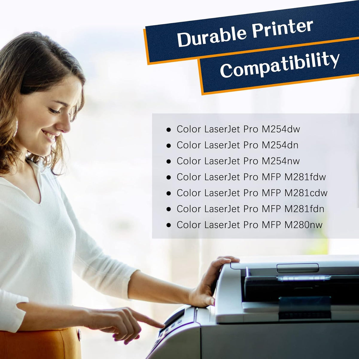 Compatible Toner Cartridge 4 Pack for HP 202X CF500X 202A CF500A (Black Cyan Yellow Magenta) X4786