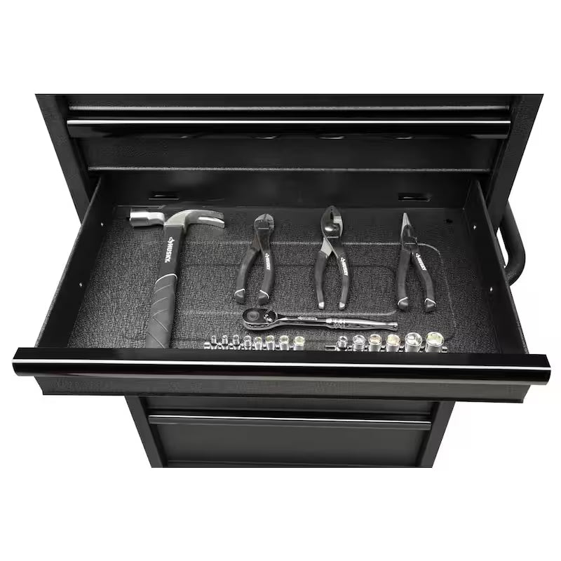 5-Drawer Rolling Tool Chest Cabinet in Textured Black R1315