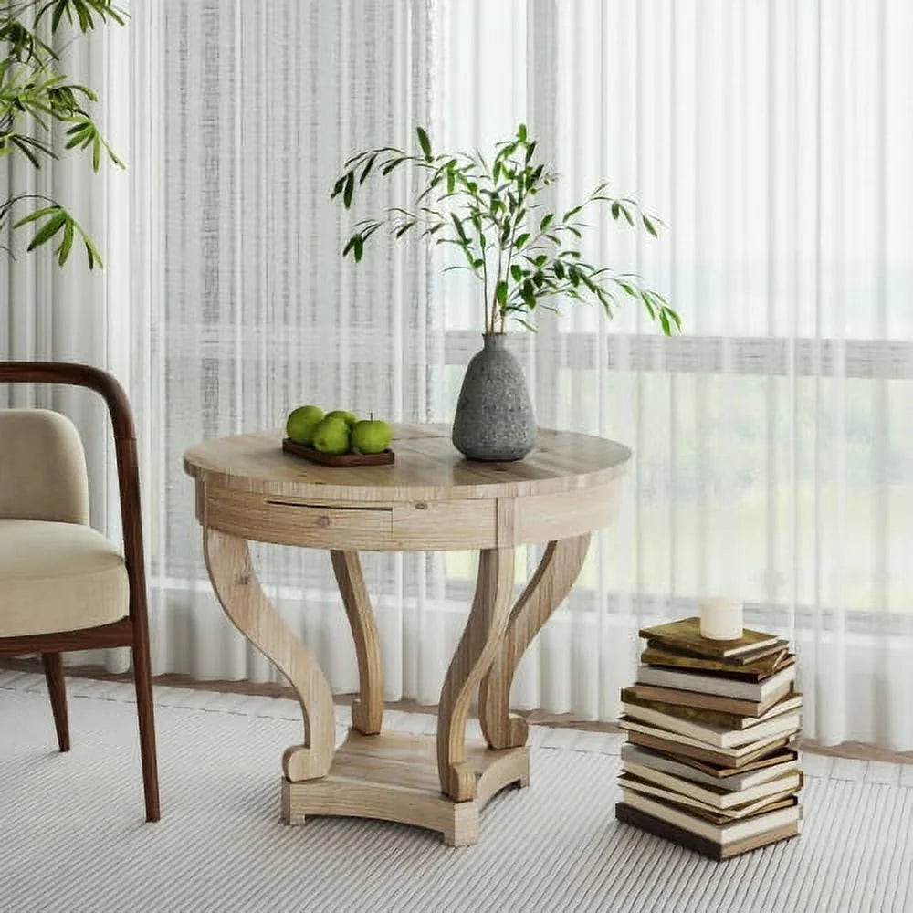 Small Round Wood Dining Table Z162