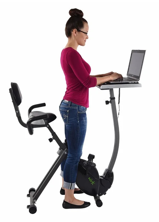 Upright Exercise Bike Workstation and Standing Desk S265