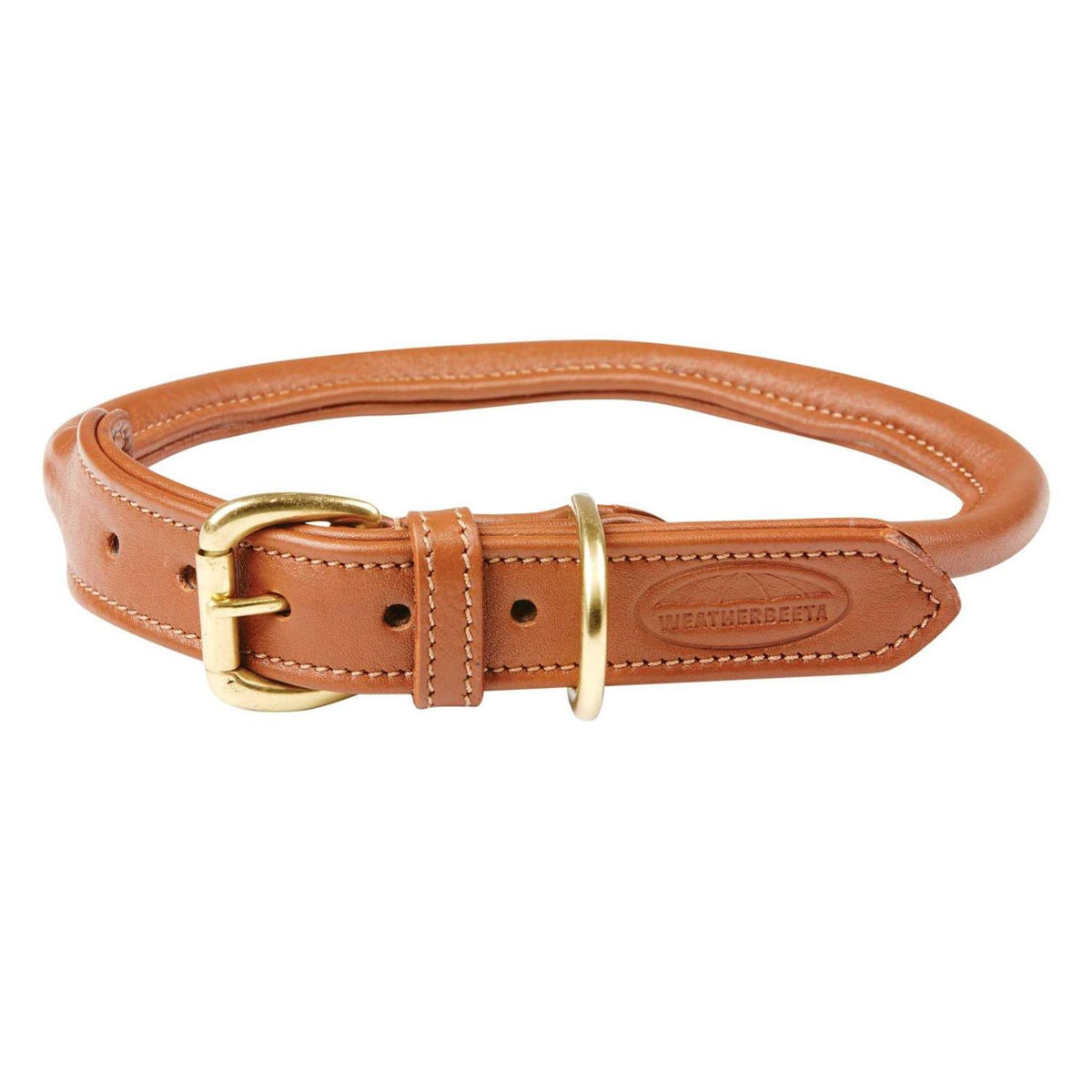 Rolled Leather Dog Collar T9252