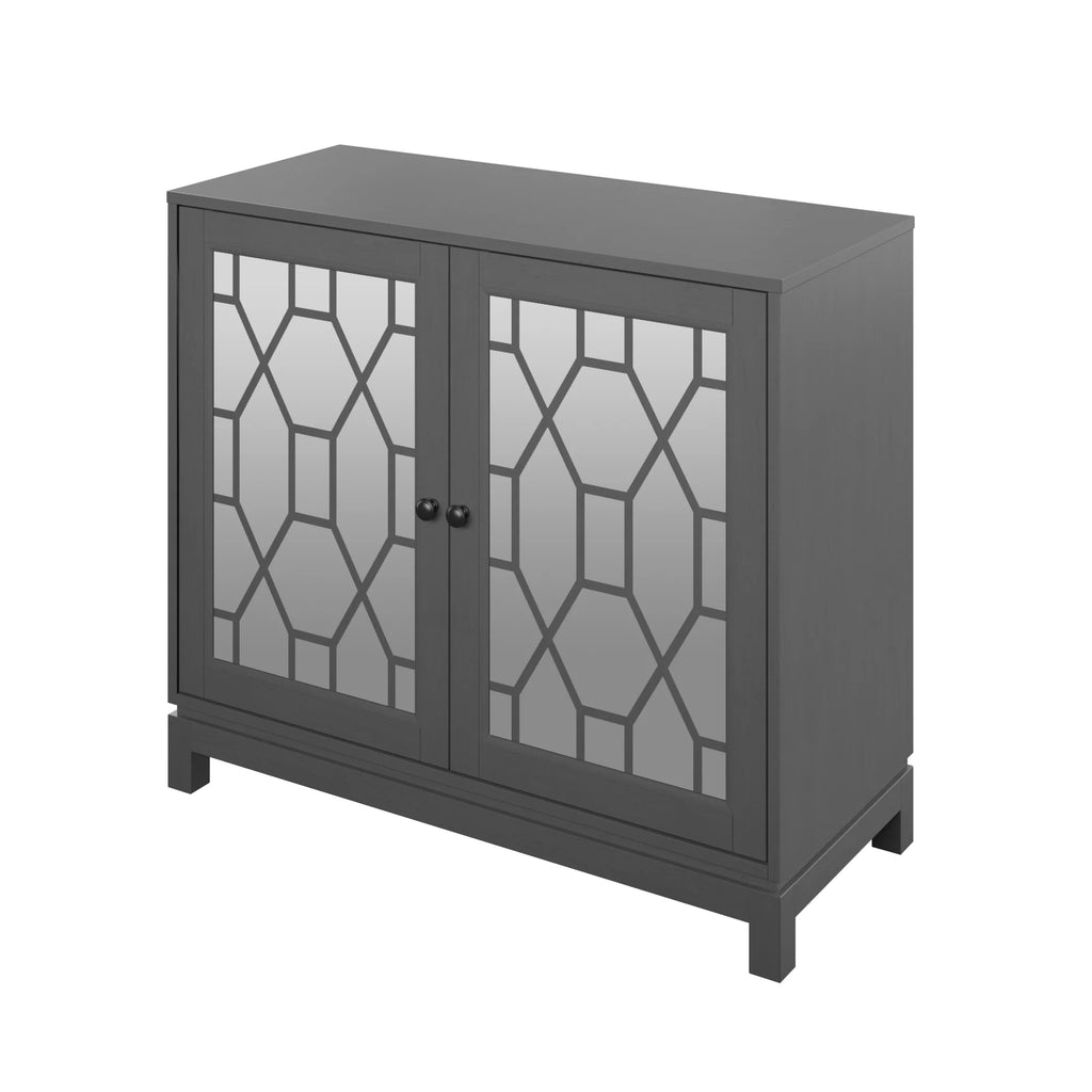 Accent Cabinet with USB Charging Ports and Mirrored Doors U2998