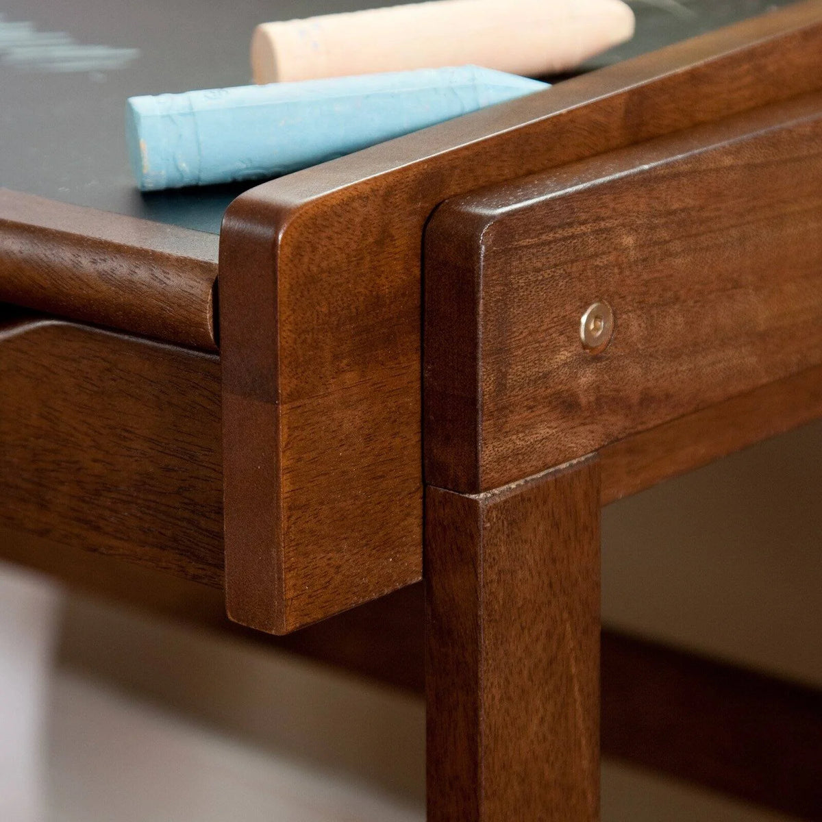 Child Study Desk and Chair Set Walnut Finish E912