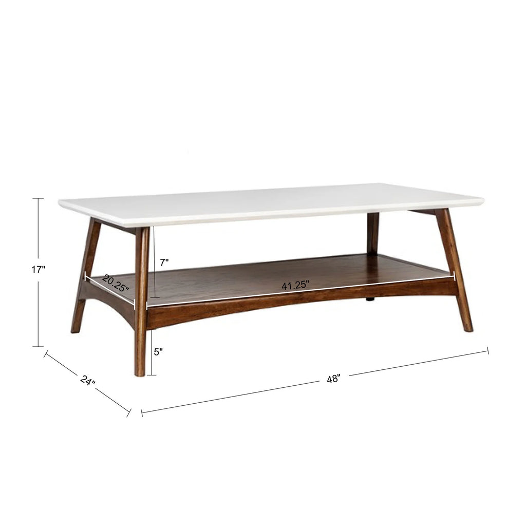 Off-White Pecan Coffee Table B28132
