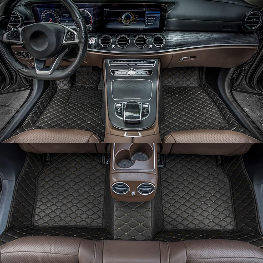 Custom All Weather Non-Slip Leather Car Floor Mats L6814