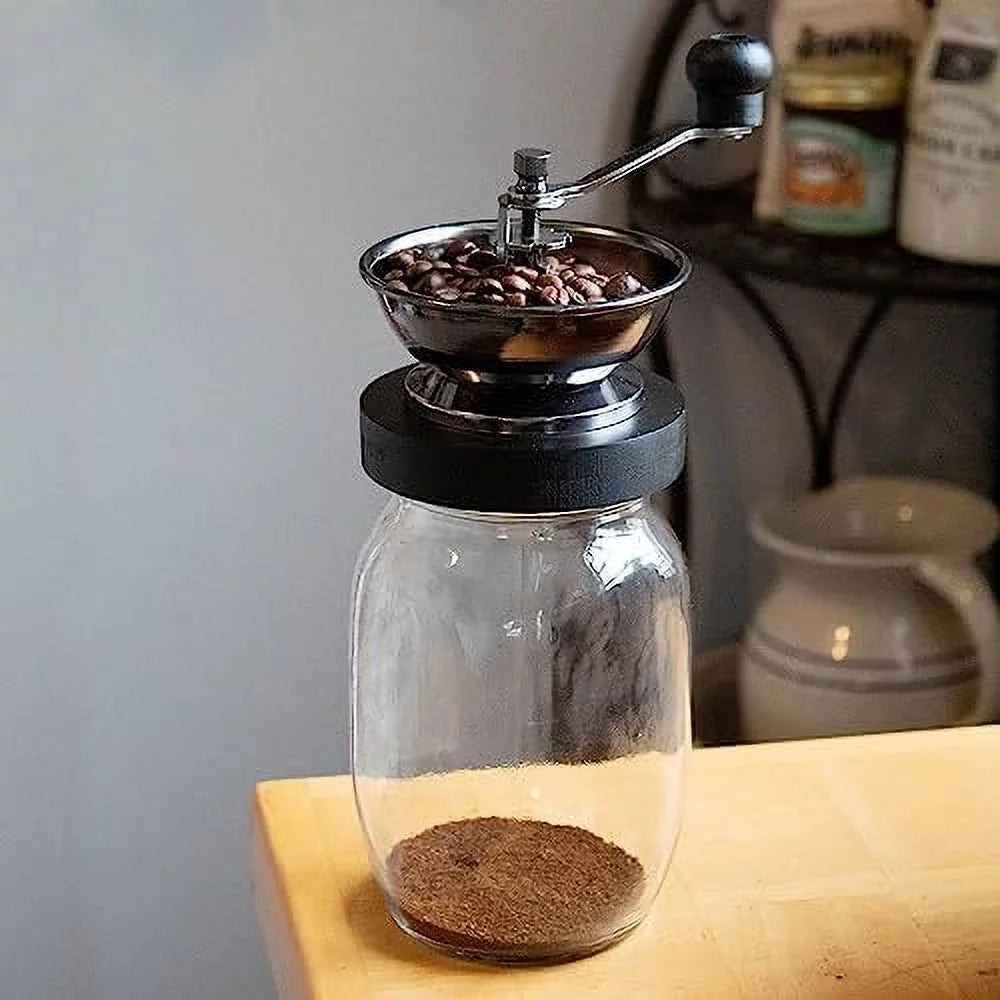 Manual Coffee Grinder with Mason Jar T64579
