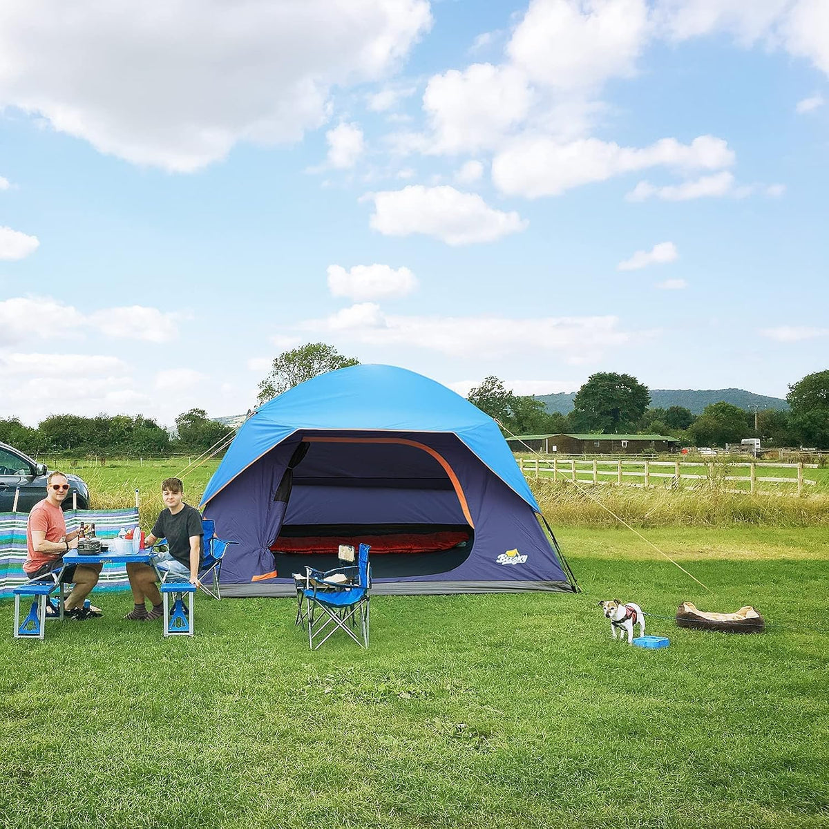 8 Person Waterproof Dome Tent with Carry Bag G5624
