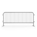 Galvanized Steel 8 ft Heavy Duty Interlocking Metal Barricade B127