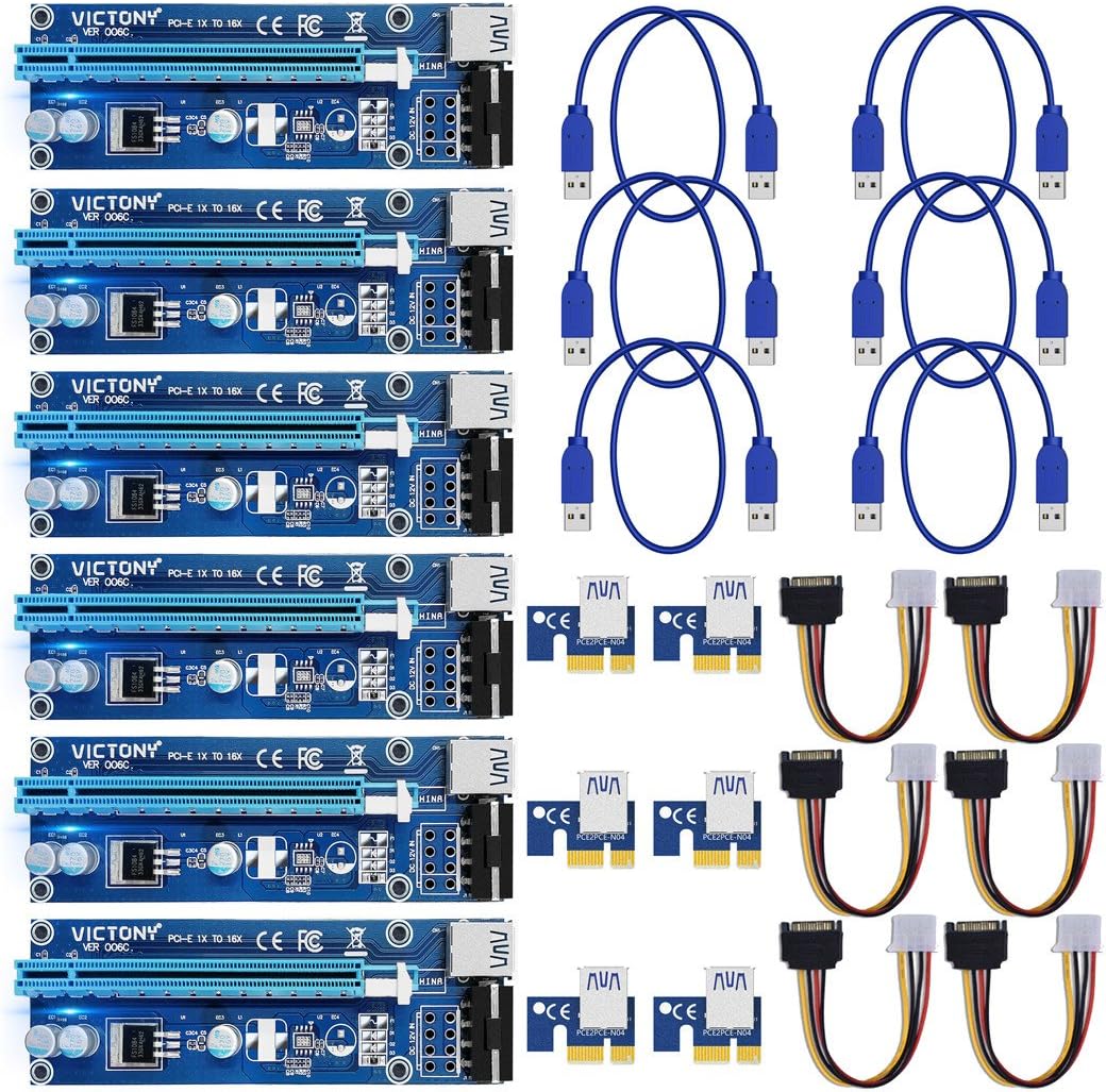 PCI-E 16x to 1x GPU Riser Adapter 60cm USB 3.0 Cable B95890