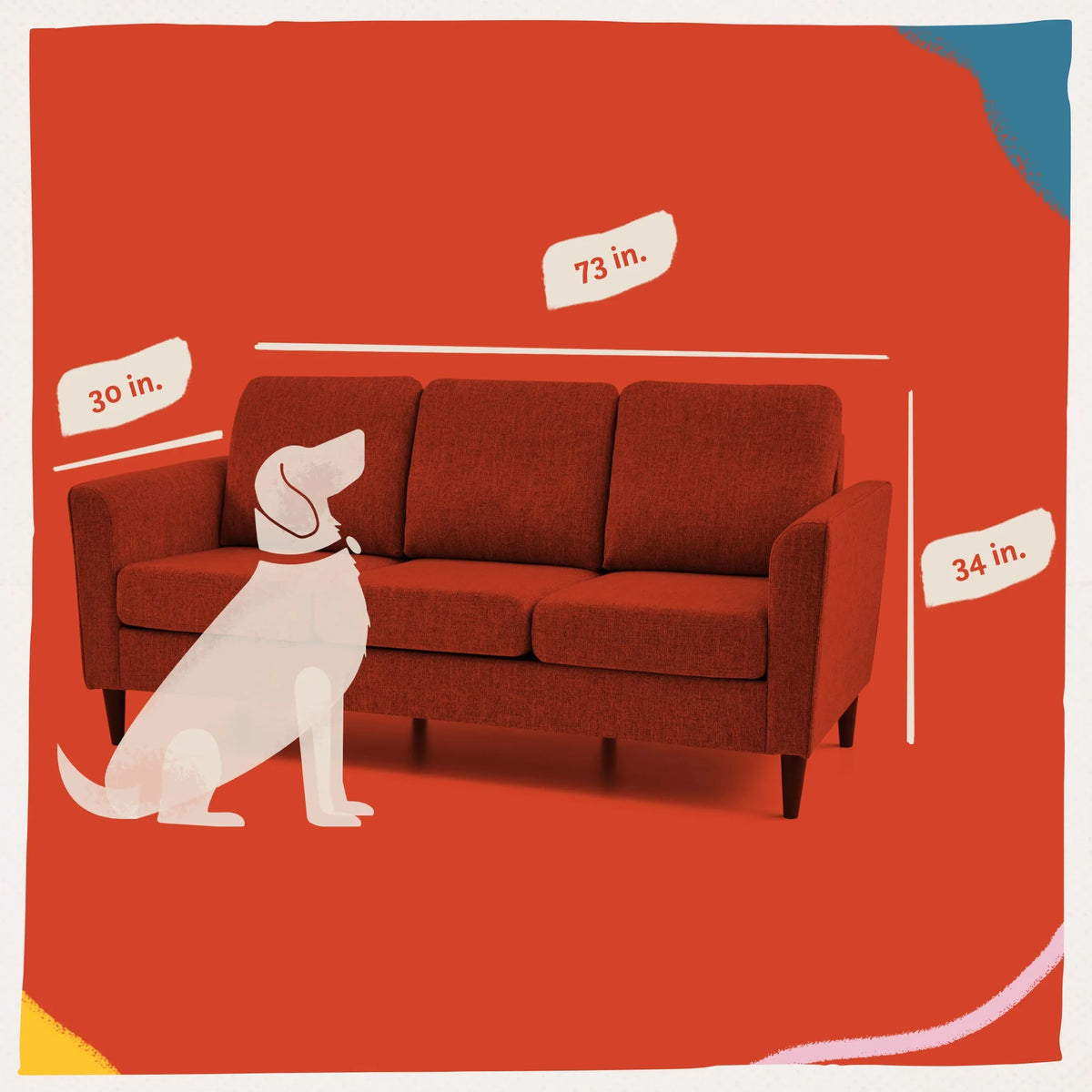 Charcoal Fabric Upholstered Sofa O5592