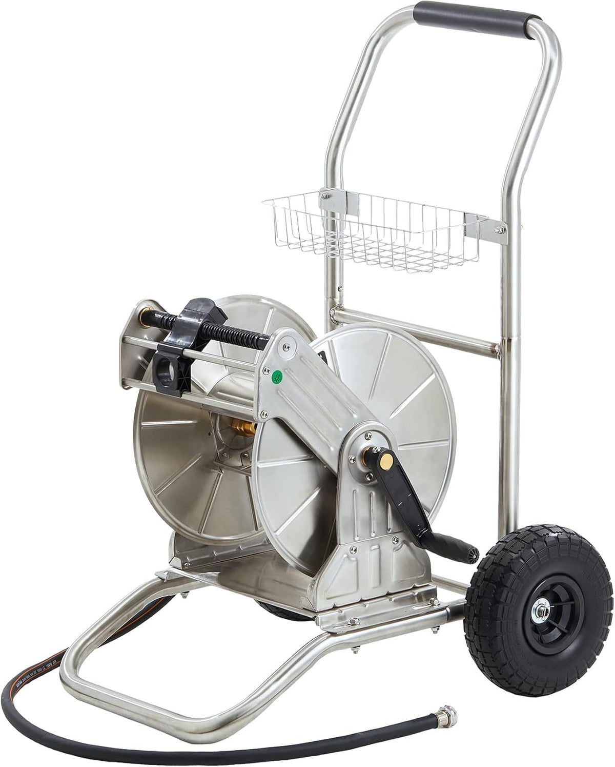 Garden Hose Reel Cart with Wheels, 150-Feet 5/8 Hose Capacity O65961