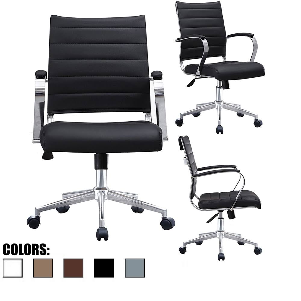 Brown PU Leather Swivel Tilt Executive Chair P1062